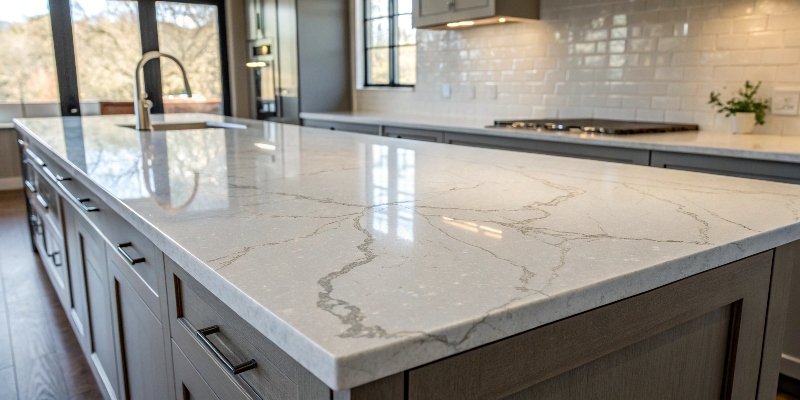 quartz kitchen countertop