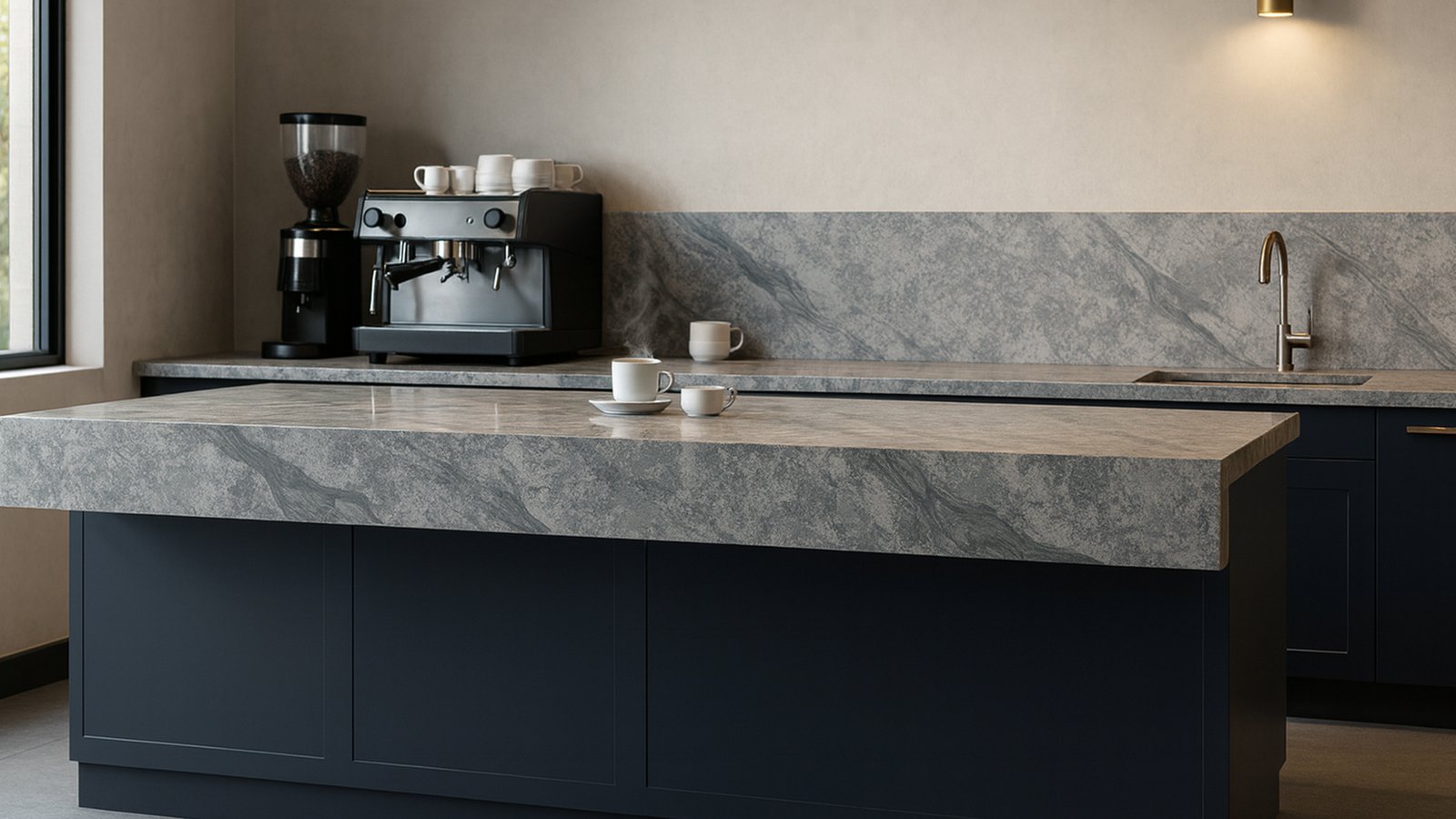 navy accent (sparingly) calacatta silver current cn7106