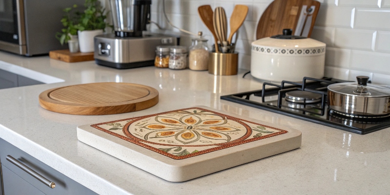 Protecting Quartz from Heat Using a Trivet on a Quartz Countertop