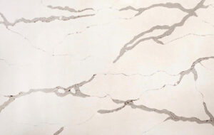 quartz stone slab calacatta cn7012 close up