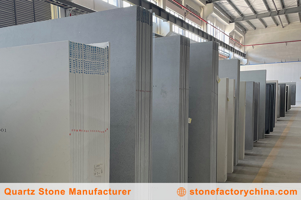 Challenges of Handling Jumbo Slabs warehouse for a large quartz slab