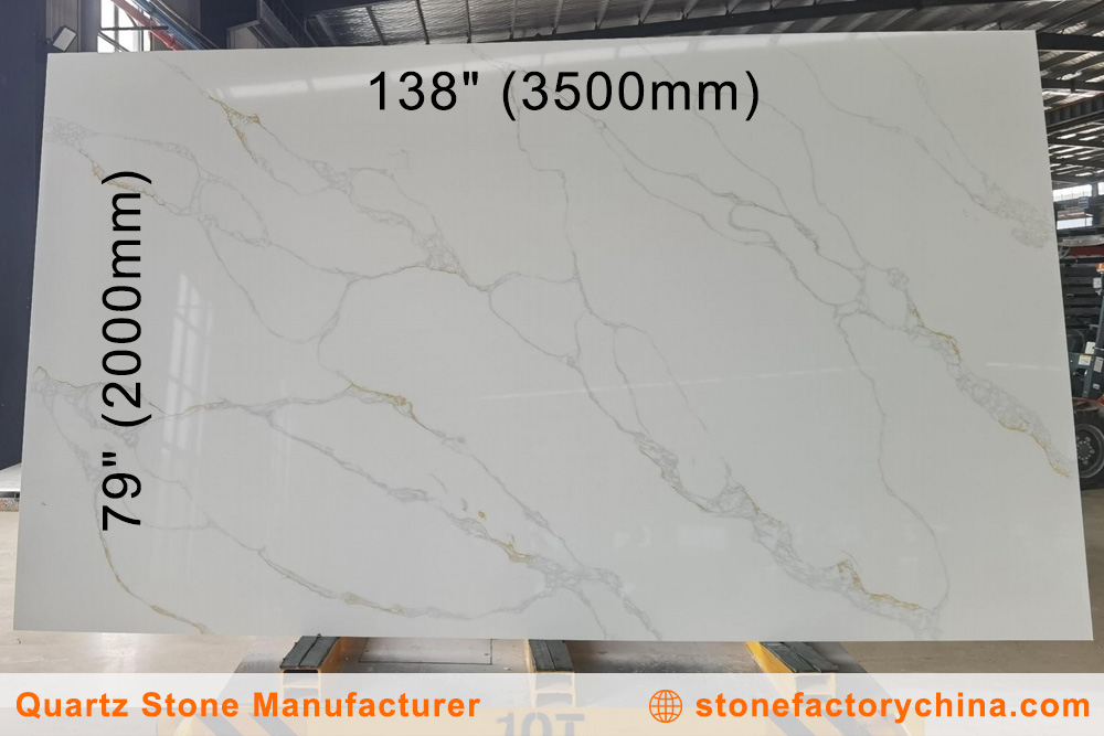 Maximum Length of a Quartz Slab A long quartz countertop with no seams
